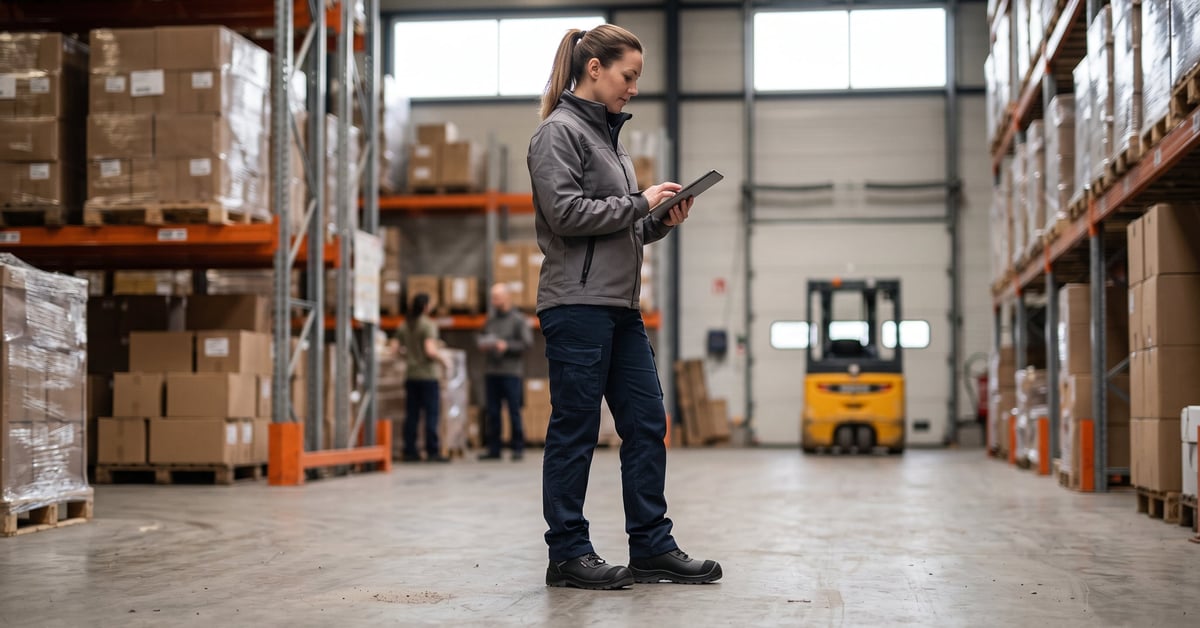 Chaussures de sécurité femme professionnelles en cuir noir avec embout renforcé