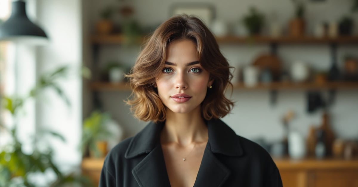 Coiffure femme à la mode : coupe tendance saison avec finitions modernes et style élégant