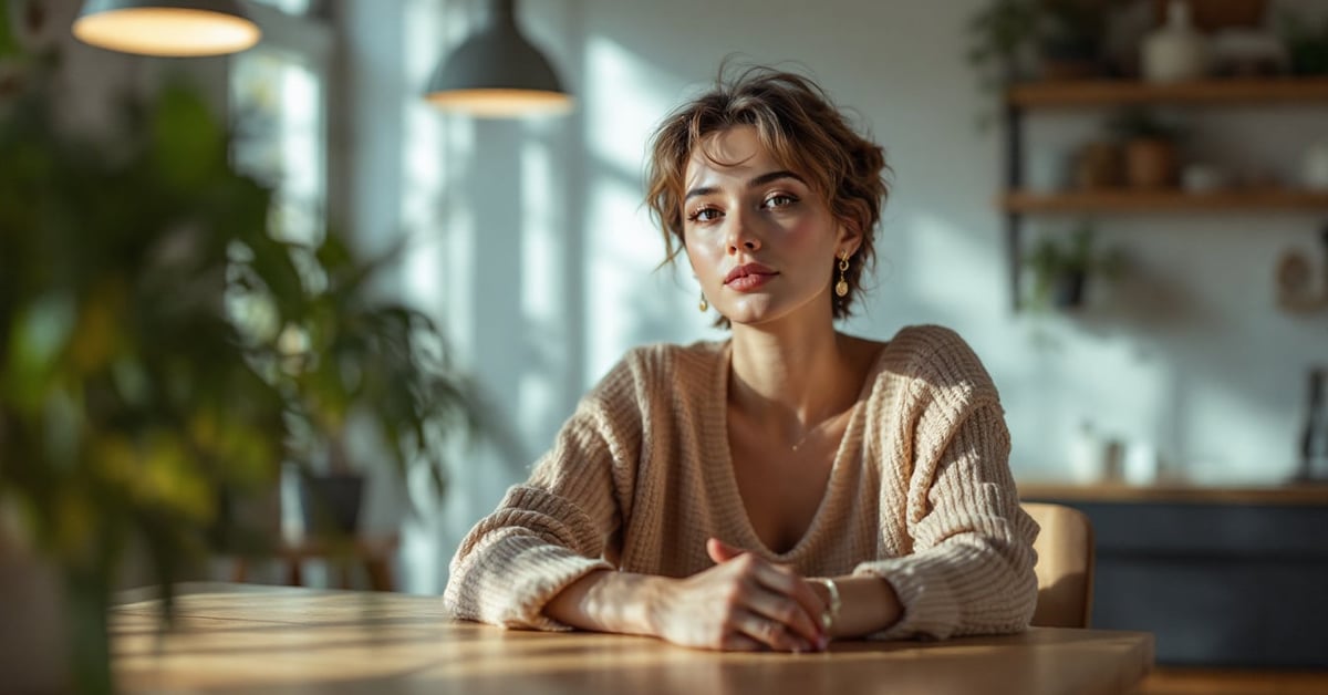 Femme personnalisant ses bijoux à la main, créant un accessoire unique et élégant