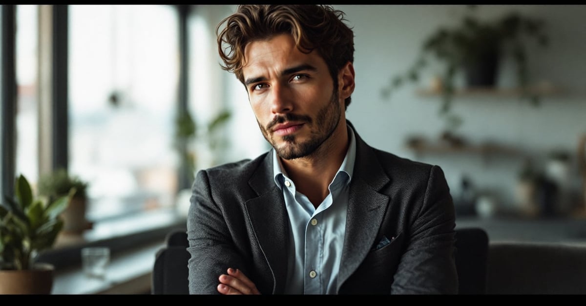 Style vestimentaire homme élégant et moderne illustrant l'identité mode masculine