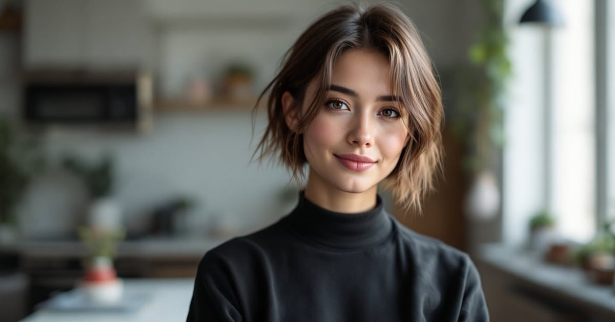 Coiffure femme cheveux courts tendance 2025 – coupe moderne et élégante