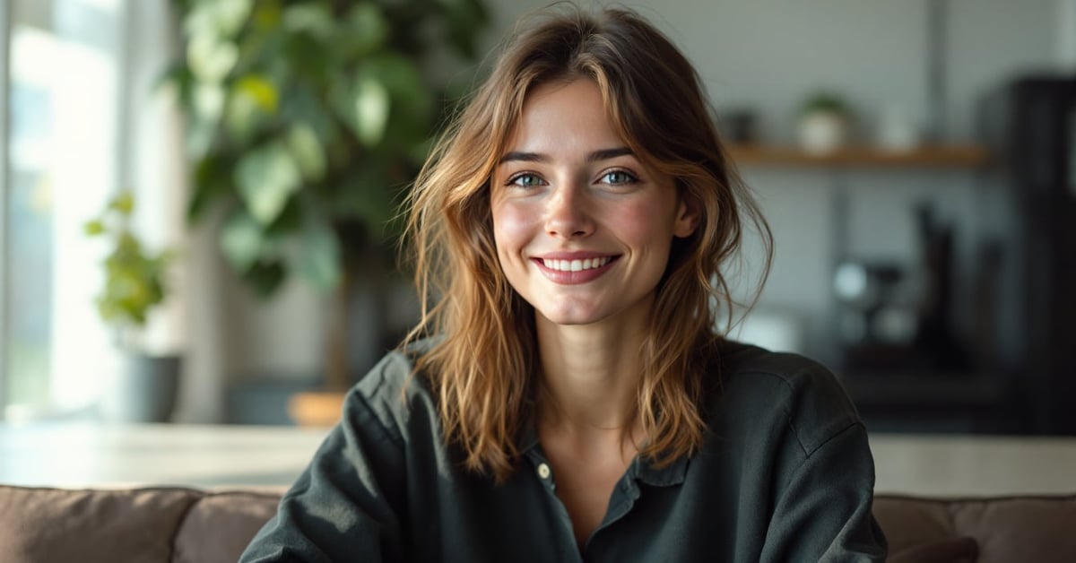 Coupe mi-longue moderne sur cheveux naturels, coiffure tendance longueur intermédiaire