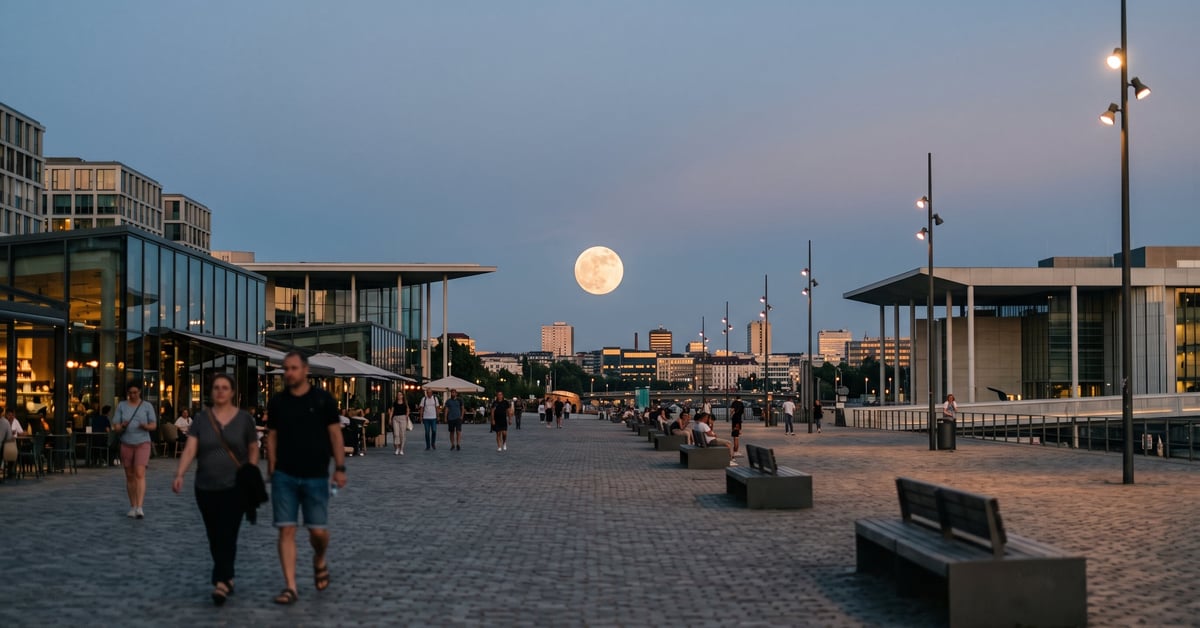 Pleine lune d'août 2025 illuminant le ciel nocturne d'un éclat argenté intense