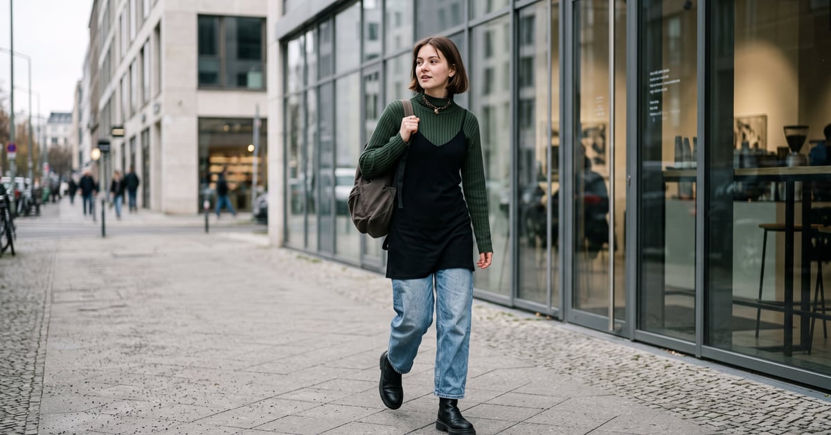 Tenues emblématiques de la mode années 90 : jean taille haute, veste en cuir et sneakers vintage